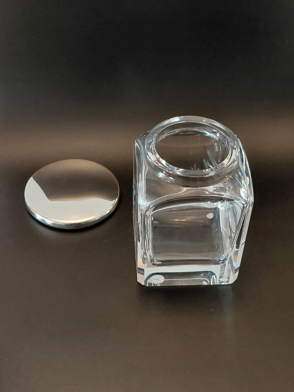 Lappas Handblown Jar with Silverplate Lid
